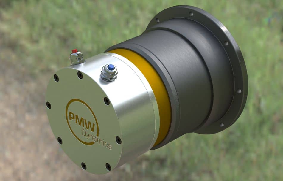 PMW Dynamics Radantrieb IG9190: integrierter Servoaktuator aus Motor und Getriebe in einem Gehäuse mit IP54/IP65 für den Antrieb von landwirtschaftlichen Roboteranwendungen