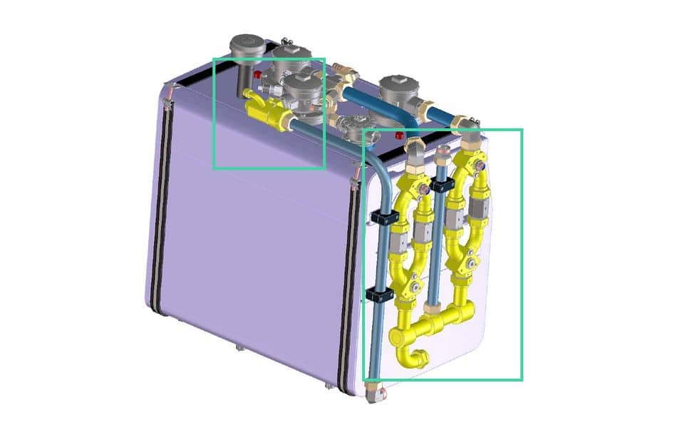 Verbesserter Hydrauliksammler für Mobilkran